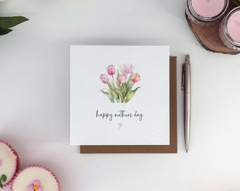 Watercolour Tulips Mother’s Day Card