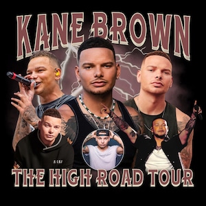 Kane Brown PNG | The High Road Tour T-Shirt Design | Bootleg Tee | Country Music Singer PNG | Bootleg Tee, Ready To Download