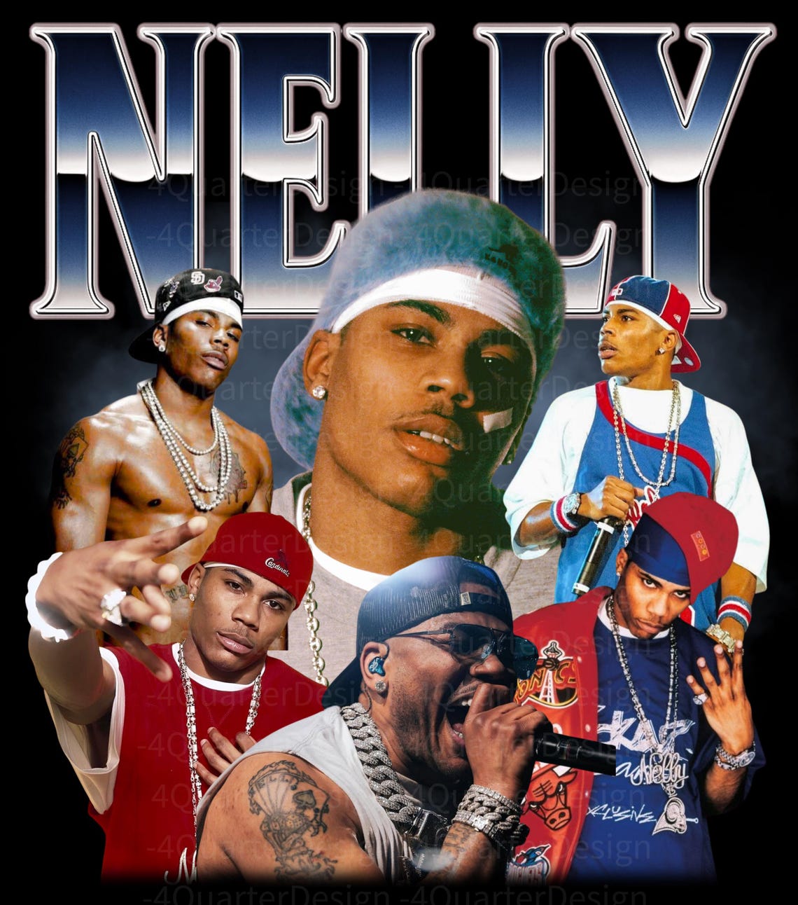 NELLY T Shirt Design. Rap, Rapper, Hiphop, Nelly Where the Party at ...