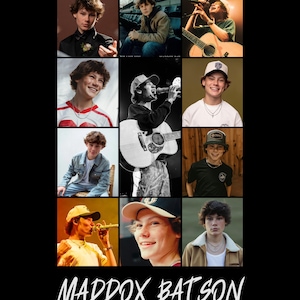 Maddox Batson PNG Eras Tour Custom Vintage T-Shirt, Sam Barber Fans, American singer Shirt, Dancing in the Sky, Maddox Batson Fans Shirt
