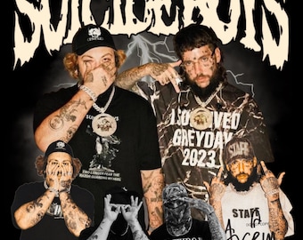 SuicideboyS TShirt PNG Design, Bootleg Tee, 300 DPI Instant Download And Ready To Print