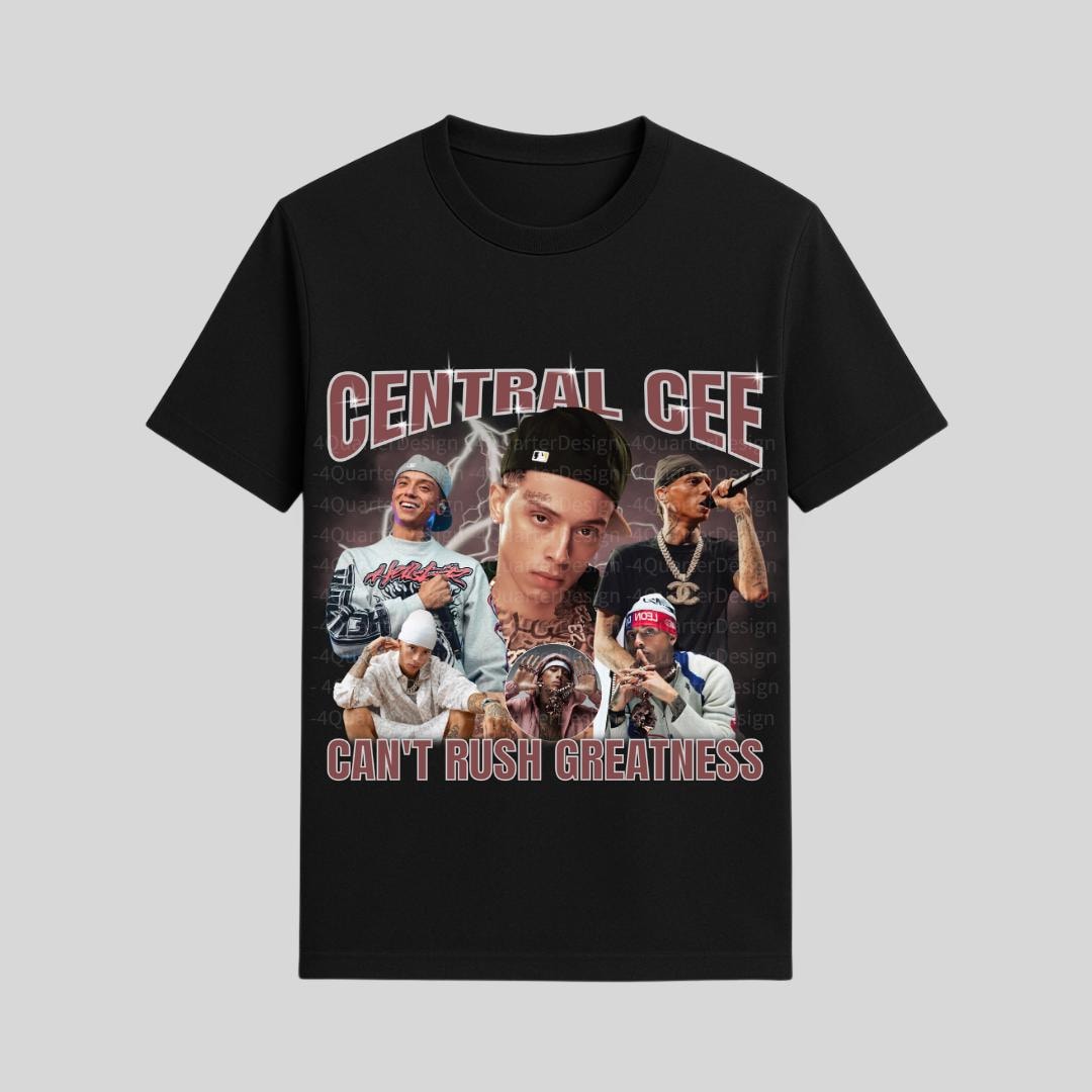 Central Cee Can't Rush Greatness World Tour 2025 Tshirt PNG Design