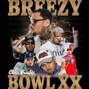 Chris Brown Breezy Bowl XX Tour 2025 TShirt PNG Design, Bootleg Tee, Instant Download And Ready To Print, File Download 300 dpi