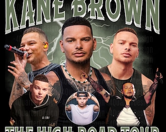Kane Brown The High Road Tour TShirt PNG Design, Bootleg Tee, Instant Download And Ready To Print
