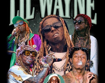Camiseta de la gira de Lil Wayne 2025 por Norteamérica, diseño PNG, gira de Lil Wayne Tha Carter, camiseta pirata, descarga instantánea y lista para imprimir.