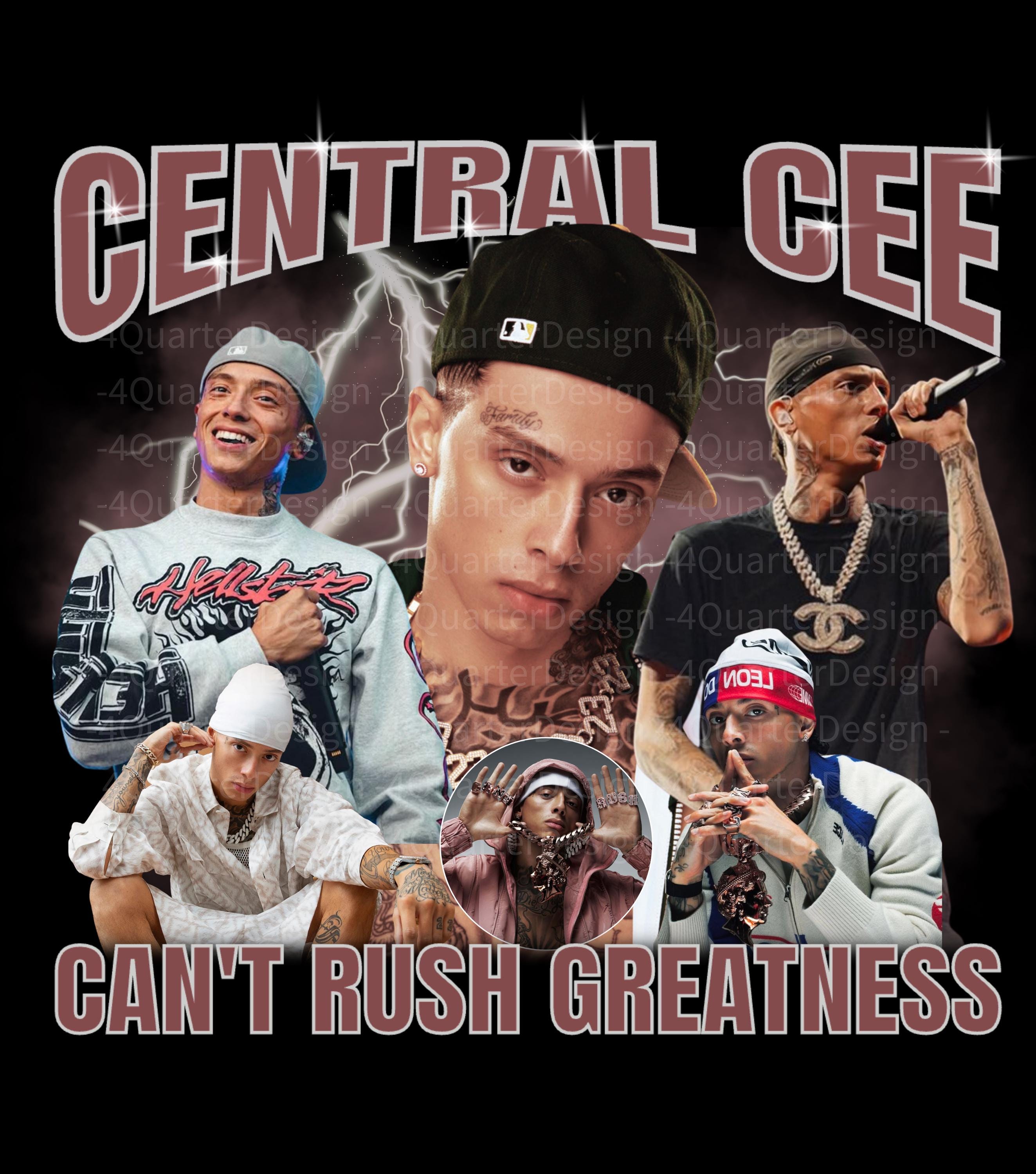 Central Cee Can't Rush Greatness World Tour 2025 Tshirt PNG Design