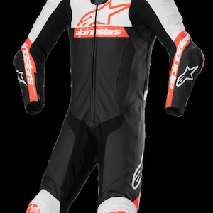Alpinestars Motogp Men Motorbike racing suit - Top grain Cowhide mild leather suits - Motorcycle Racing Suits, With all customization
