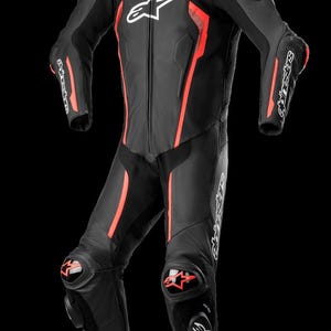 Alpinestars Motogp Men Motorbike racing suit - Top grain Cowhide mild leather suits - Motorcycle Racing Suits, With all customization