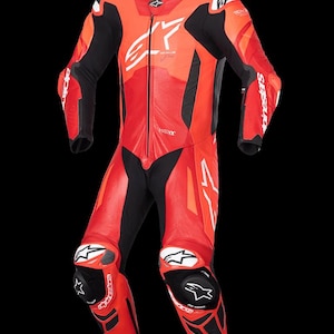 Alpinestars Motogp Men Motorbike racing suit - Top grain Cowhide mild leather suits - Motorcycle Racing Suits, With all customization