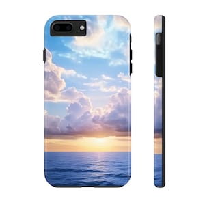 Serene Ocean Sunset Phone Cases | Tough Protective Covers for Beach Lovers, Travel Gifts, Summer Vibes, Ocean Decorations