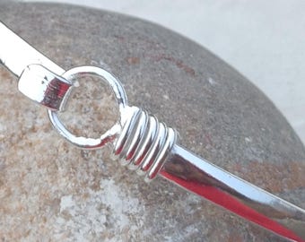 Karibisches Sterling Silber Hakenarmband aus 925er Silber