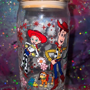 Von TOY STORY inspirierter Glas Becher 16oz Bild 1