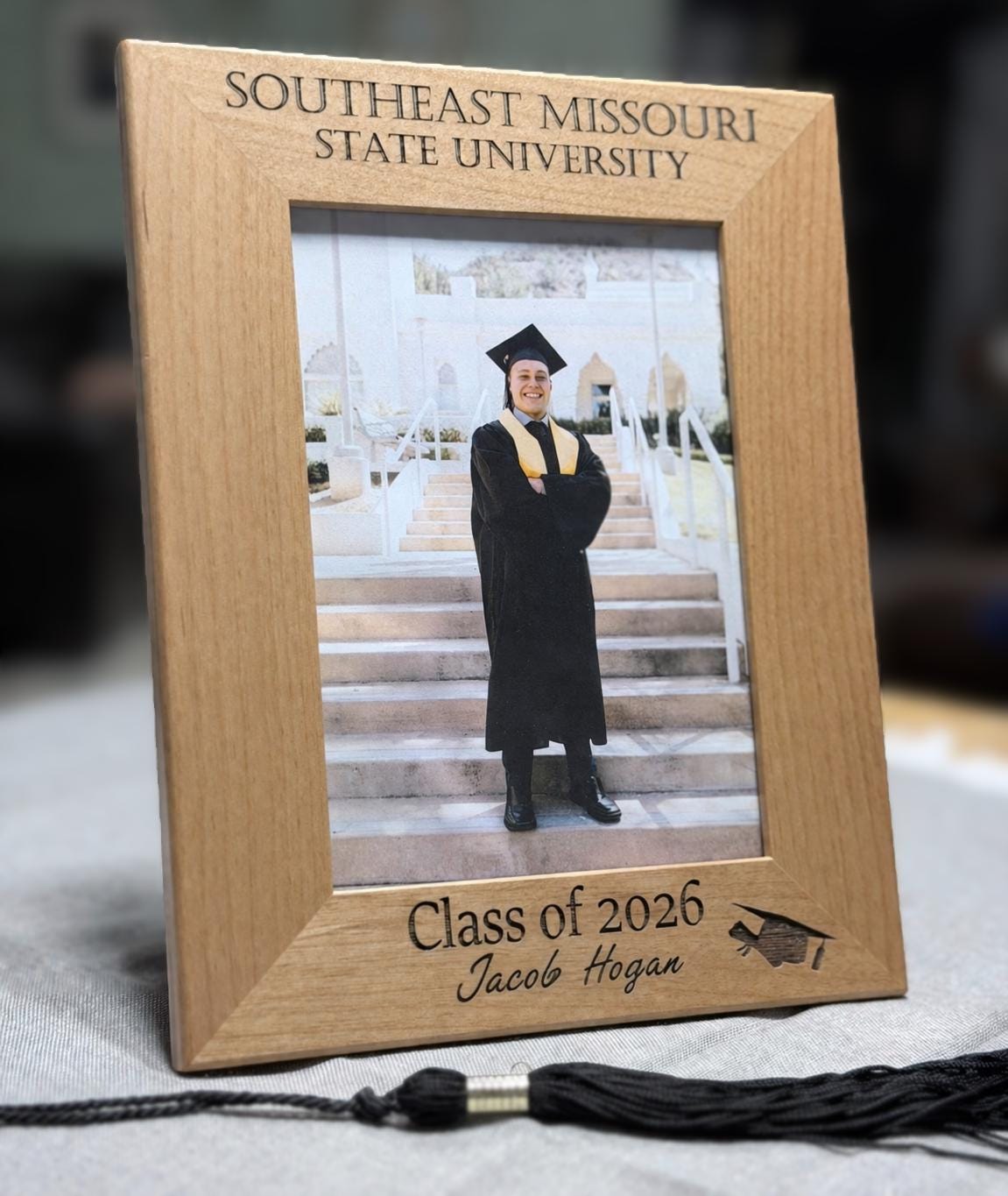 Personalization Grad Photo Frame Personalized Graduation Frame, Custom Engraved Wood Picture Frame, High ...
