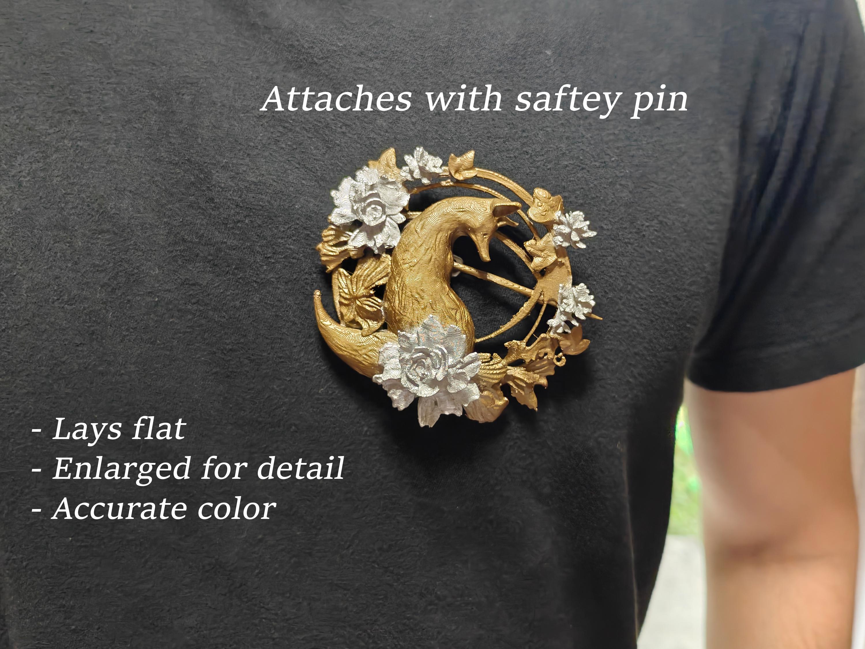 Silent Hill F Fox Brooch: 3D Printed Cosplay Pin - Etsy