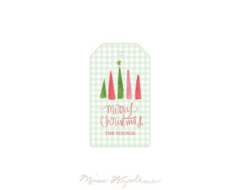 Custom Christmas Tag, personalized gift tag