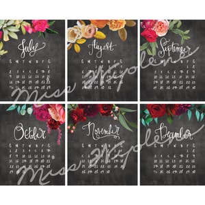 Desk Calendar 2024, Desktop Calendar with Stand, 2024 Desk Calendar, Calendar for 2024, CD Case Calendar, Ships fast image 4