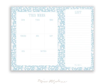 Weekly Planner Notepad, To Do List Notepad, Weekly To Do List, Weekly Meal Planner, Christmas Gift Ideas for Teachers Undated Weekly Planner