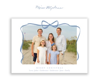 Holiday Card Template, Christmas Photo Card, Digital Download with Optional Printing Upgrade, Merry Christmas Photo Card