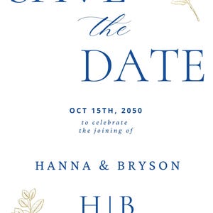 Save the date/ Wedding invite