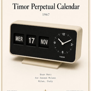Enzo Mari Calendar - Etsy