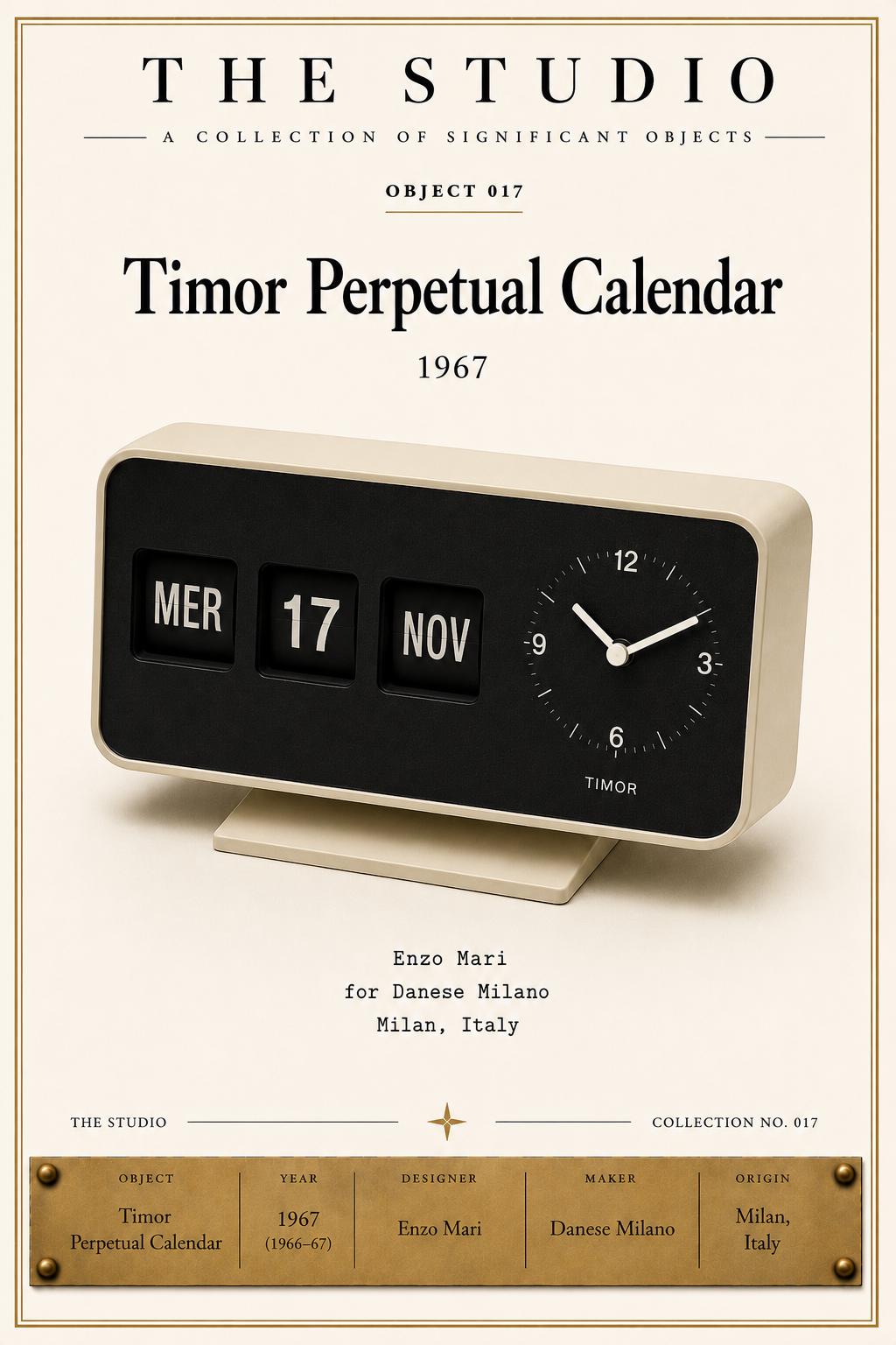Enzo Mari Calendar - Etsy