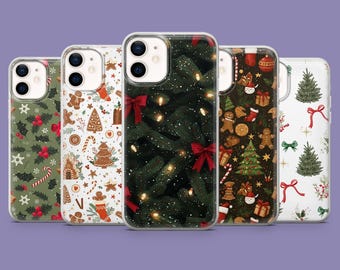 Holiday Spirit Phone Case, Christmas Cover for iPhone 17, 16, 15, 14, 13, Samsung S25, S24FE, S23, A16, A56, Pixel 10 Pro, 9A