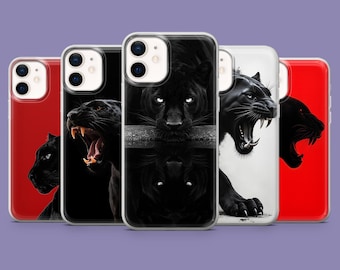Custodia per telefono Puma, cover con animali esotici e selvatici per iPhone 17, 16, 15, 14, 13, Samsung S25, S24FE, S23, A16, A56, Pixel 10 Pro, 9A