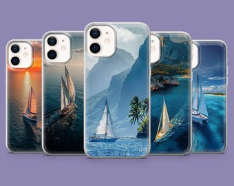Custodia per telefono a forma di barca, cover di lusso