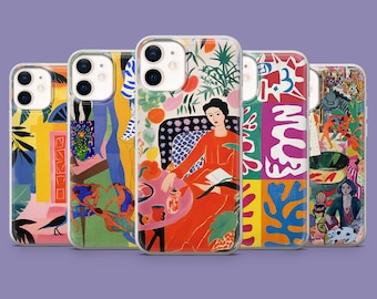 Henri Matisse Art Phone Case, Abstract Collage Cover