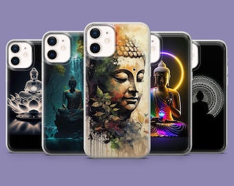 Custodia per telefono Buddha Spiritual Soul Cover per iPhone 17, 16 Pro, 15, 14, 13, 12, Samsung S25, S24, S23, S22, A16, A56, Pixel 10, 9