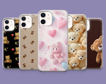 Custodia Morbida Per Telefono 3D Cute Plush Doll Per IPhone 16 Pro Max Custodie 15 14 Plus 13 12 11 Winter Funny Fluffy Cover In Silicone Antiurto - Foto 2