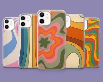 Retro Stripes Phone Case: Vintage Style TPU Cover