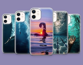 Custodia per telefono da nuoto, cover sportiva per immersioni per iPhone 16, 15, 14, 13, 12, 11 Samsung S25, S24FE, S23Ultra, A55, A35 Pixel 9Pro, 8A, 7A