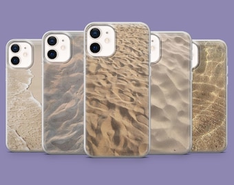 Custodia per telefono color sabbia, cover a macchie per iPhone 17, 17 Pro, 16, 15, 14, 13, Samsung S25, S24FE, S23, A16, A56, Pixel 10 Pro, 9A