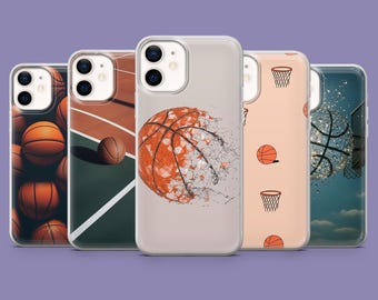 Custodia per telefono con motivo basket, cover sportiva per iPhone 17, 16, 15, 14, 13, Samsung S25, S24FE, S23, A16, A56, Pixel 10 Pro, 9A