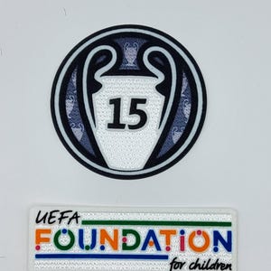 Real Madrid 24/25 Champions League Sleeve Iron-On Patch Set - Read Description