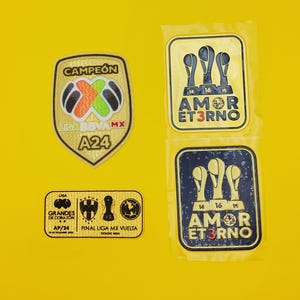 Club America Apertura Tricampeon Futbol Soccer Iron-on Parche/Patches- Read Description