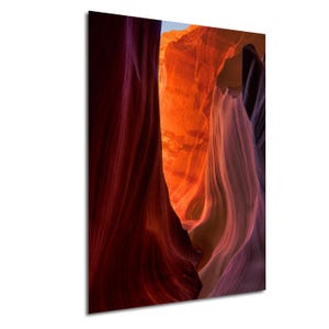 Antelope Canyon Abstract Photo Red Rock Wall Art Slot Canyon Light and Texture Print Southwest Landscape Vertical Desert Photography