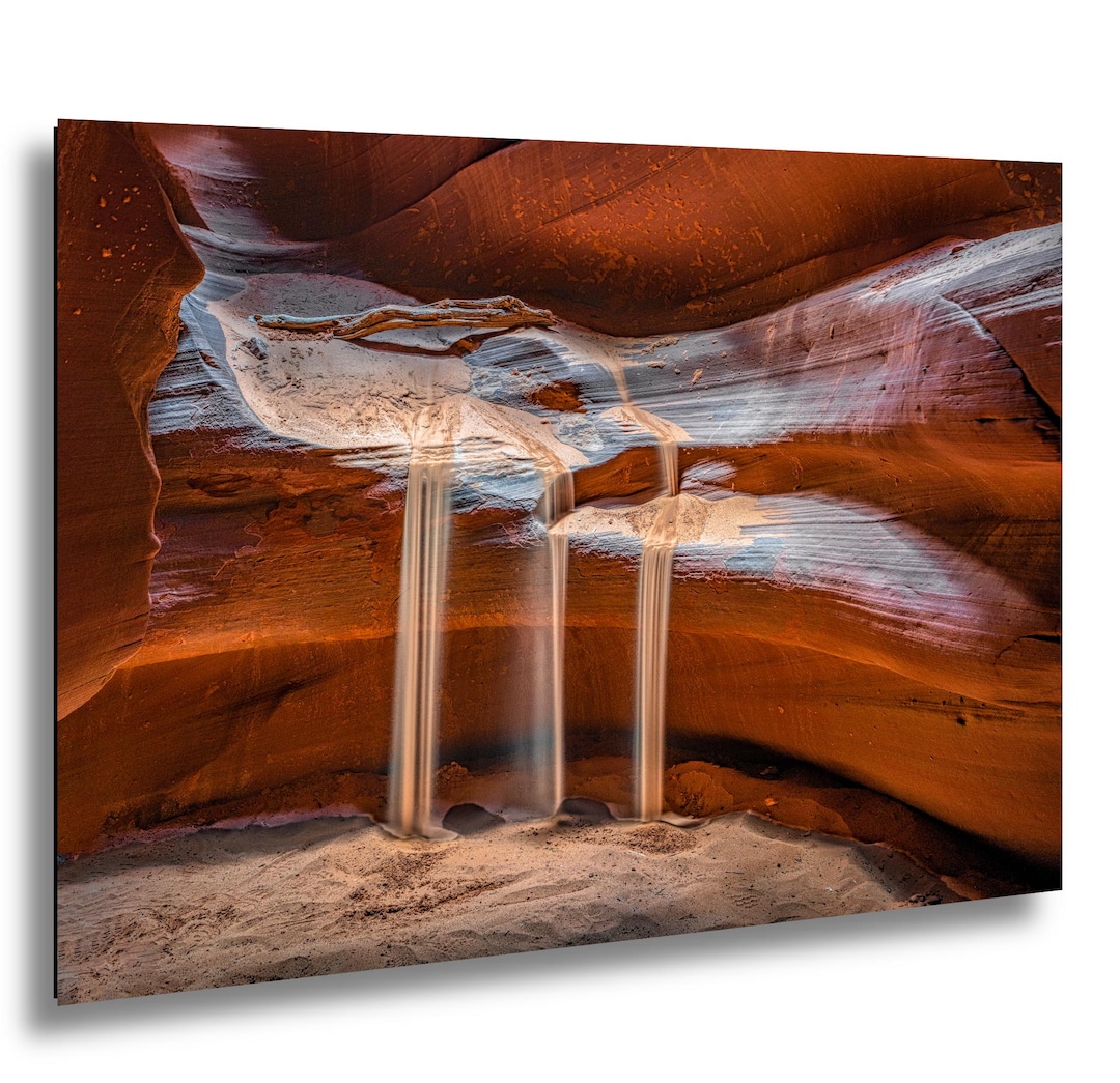 Antelope Canyon Sandfall Print: Southwest Desert Landscape (multiple ...