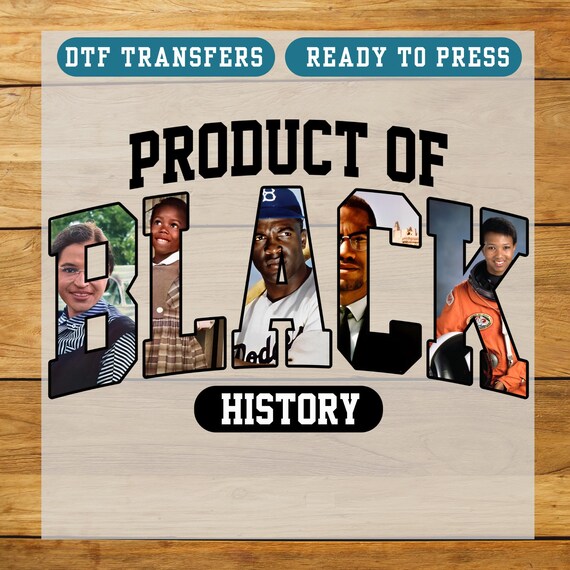 Product of Black History DTF Transfers Ready to Press Iron On Transfer BHM Icon