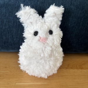 crochet amigurumi white bunny plush