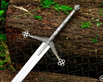 Scottish Claymore Sword Replica | Handcrafted Medieval Greatsword | Fantasy Display Collectible | Anniversary Gift for Him or Husband
