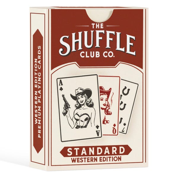 Vintage Western Playing Cards: Cowboy Poker Deck by Shuffle Club Co.
