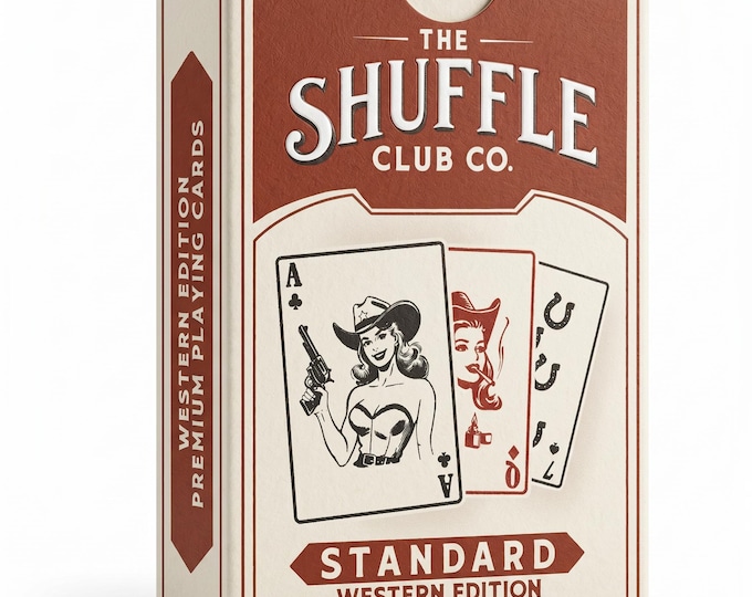 Vintage Western Playing Cards: Cowboy Poker Deck by Shuffle Club Co.