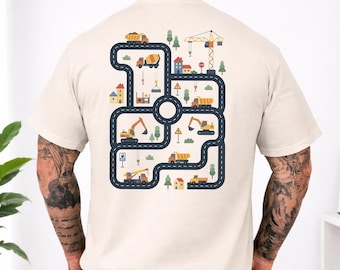 Müde Väter Club Shirt, lustiges T-Shirt mit Väterbau, Vatertagsgeschenke, Straßen- und Autorennbahn-Tops, neuer Vater Geschenk, Geschenk für Ehemann