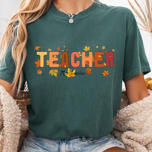 Komfort Farben Lehrer Shirt, Zurück zu Schule Shirt, Benutzerdefinierte Lehrer Shirt, Lehrer Wertschätzung Geschenk, Lehrer Leben Shirt, Lehrer Geschenk