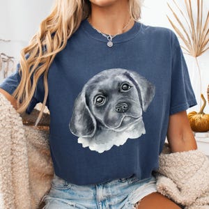 Black Labrador Retriever Comfort Colors T-Shirt, Lab Mom Shirt, Labrador Retriever Gifts, Dog Tshirt, Gift for Lab Owner, Black Lab Lover