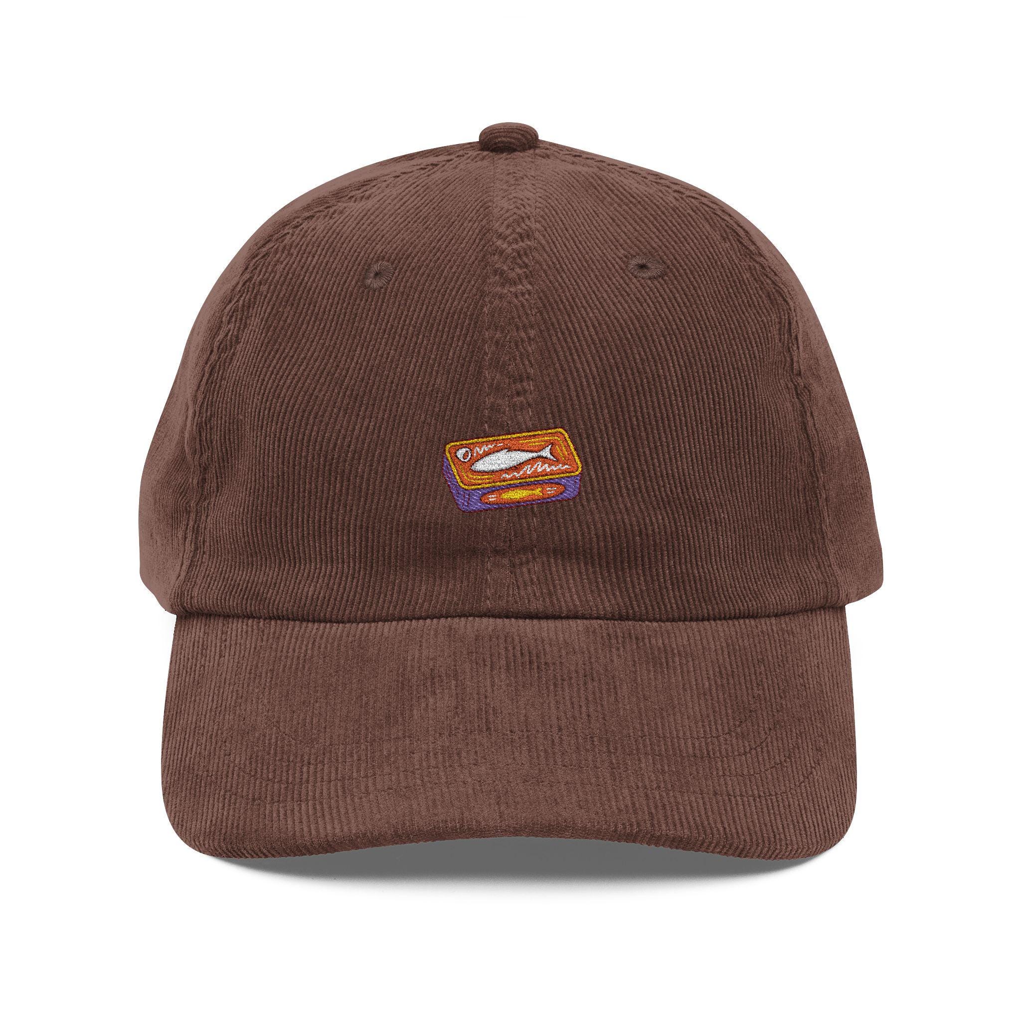 Brown Corduroy Cap with fish Embroidery The Gameday Corduroy Snapback Hat - Premium 3D Embroidered  main image 3