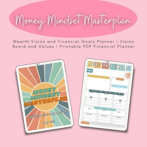 Wealth Vision Financial Goals Planner: Money Mindset Masterplan (Printable PDF Workbook)