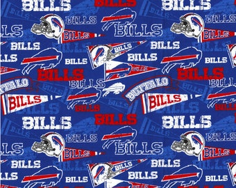 Buffalo Bills Vintage NFL Cotton Fabric Iron on Appliques, Patches, 2 Sets  to Choose, Helmets, Pennants, Football, Bear, New and Old Logo's -   India